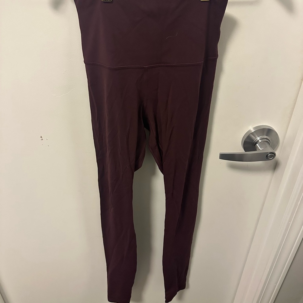 Lululemon Maroon High Waisted Leggings